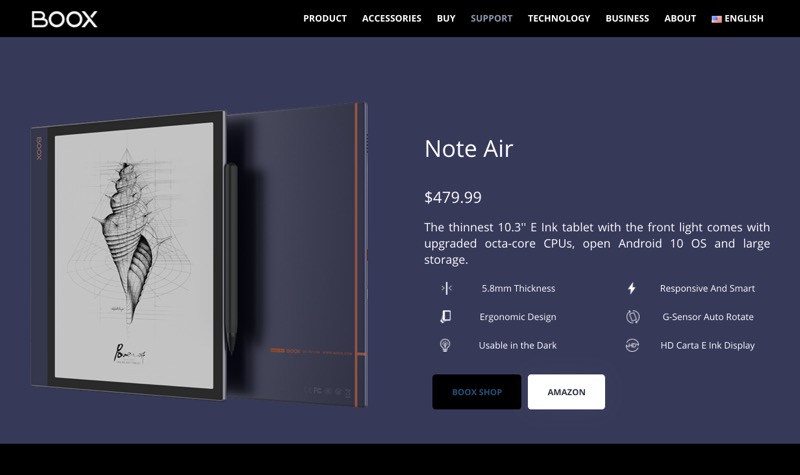 Boox Note Air発表！Einkタブレット業界に革命をもたらすか…？